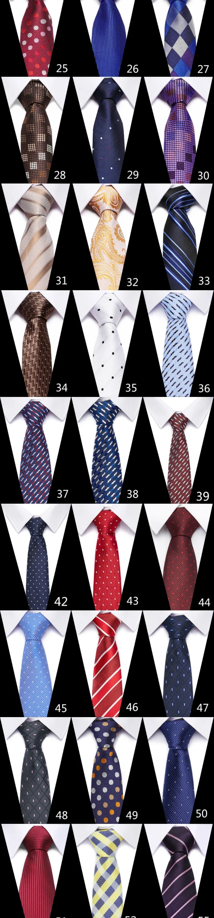 8 cm Tie Men Gravatas Classic Many Color Newest design Silk Necktie Shirt Accessories Striped Sky Blue Man's Office - Image 10