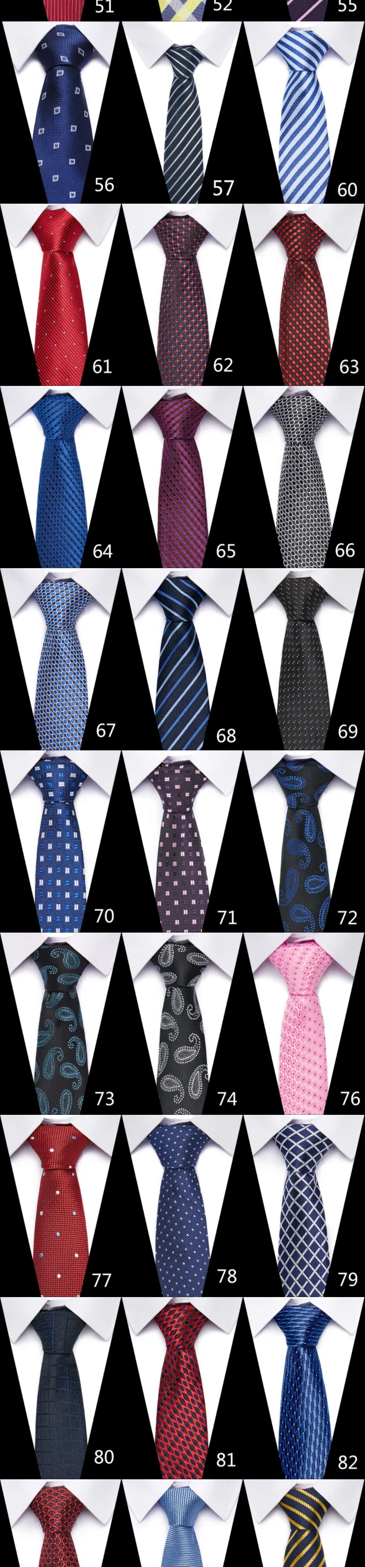 8 cm Tie Men Gravatas Classic Many Color Newest design Silk Necktie Shirt Accessories Striped Sky Blue Man's Office - Image 11