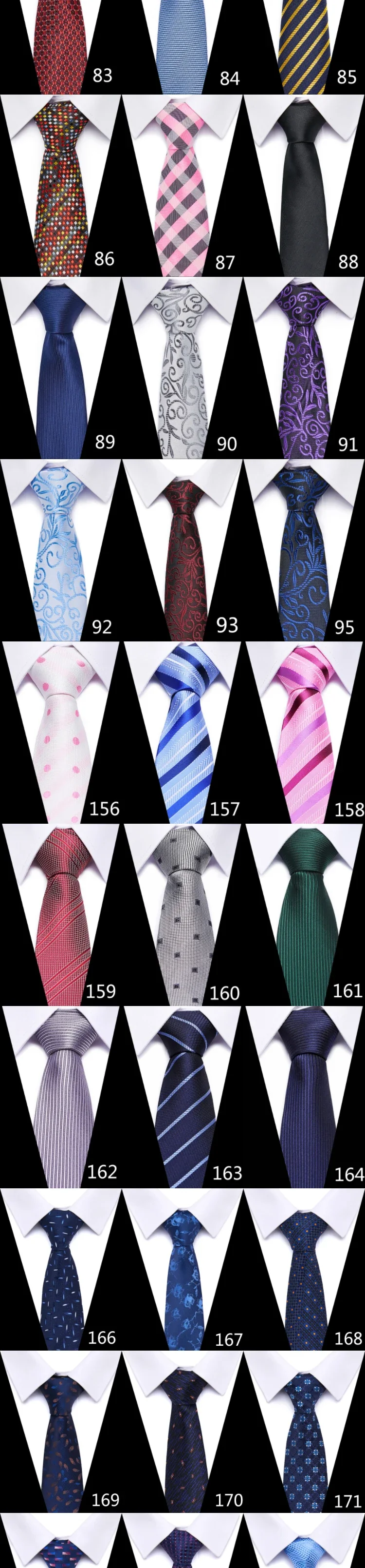 8 cm Tie Men Gravatas Classic Many Color Newest design Silk Necktie Shirt Accessories Striped Sky Blue Man's Office - Image 12