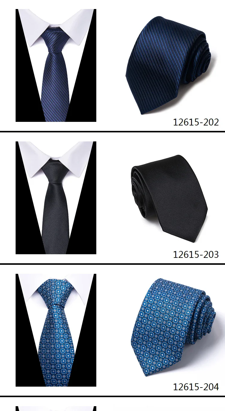 8 cm Tie Men Gravatas Classic Many Color Newest design Silk Necktie Shirt Accessories Striped Sky Blue Man's Office - Image 14