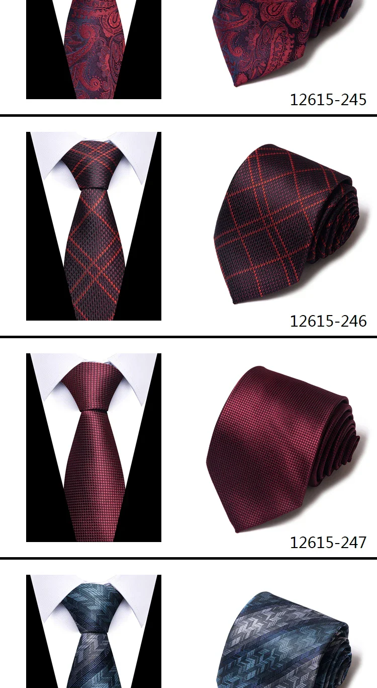 8 cm Tie Men Gravatas Classic Many Color Newest design Silk Necktie Shirt Accessories Striped Sky Blue Man's Office - Image 28