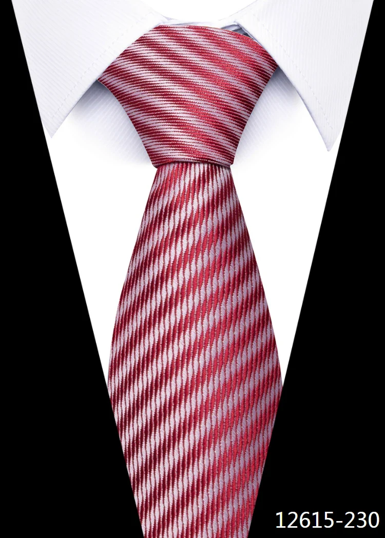 8 cm Tie Men Gravatas Classic Many Color Newest design Silk Necktie Shirt Accessories Striped Sky Blue Man's Office - Image 47