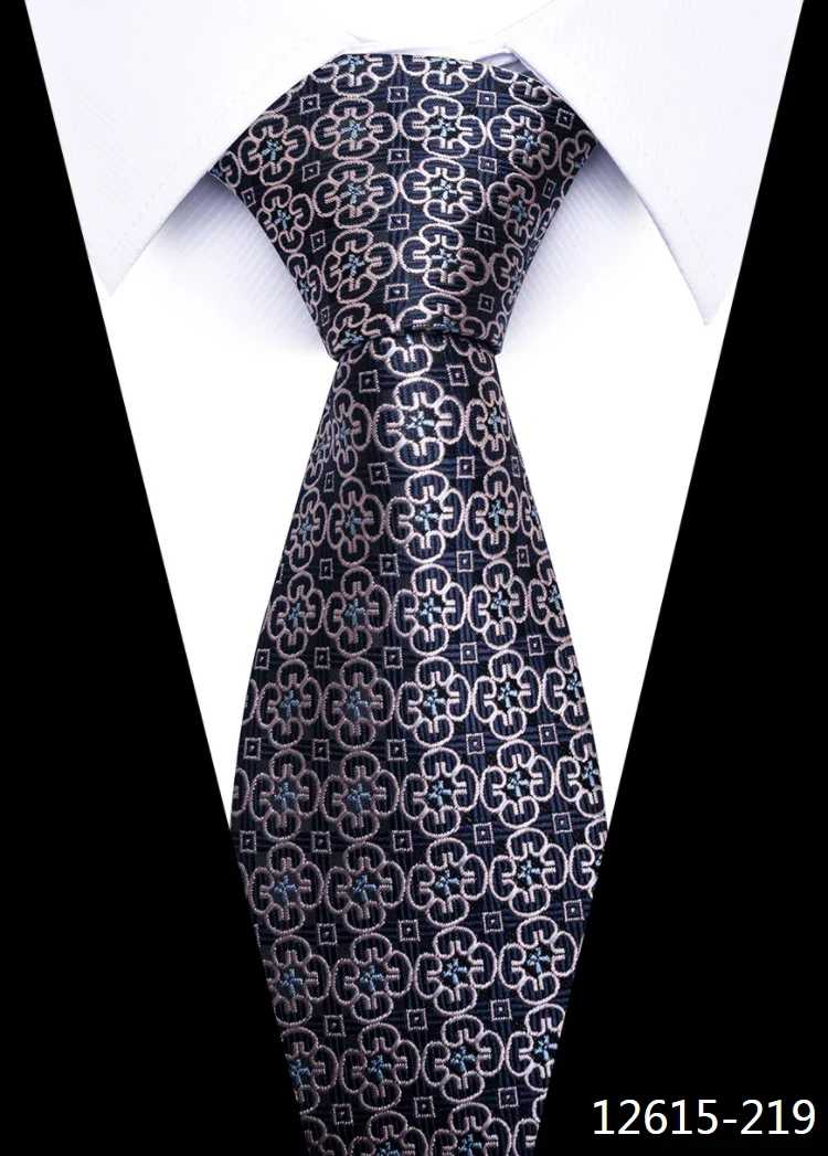 8 cm Tie Men Gravatas Classic Many Color Newest design Silk Necktie Shirt Accessories Striped Sky Blue Man's Office - Image 54
