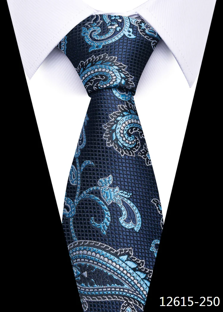 8 cm Tie Men Gravatas Classic Many Color Newest design Silk Necktie Shirt Accessories Striped Sky Blue Man's Office - Image 59