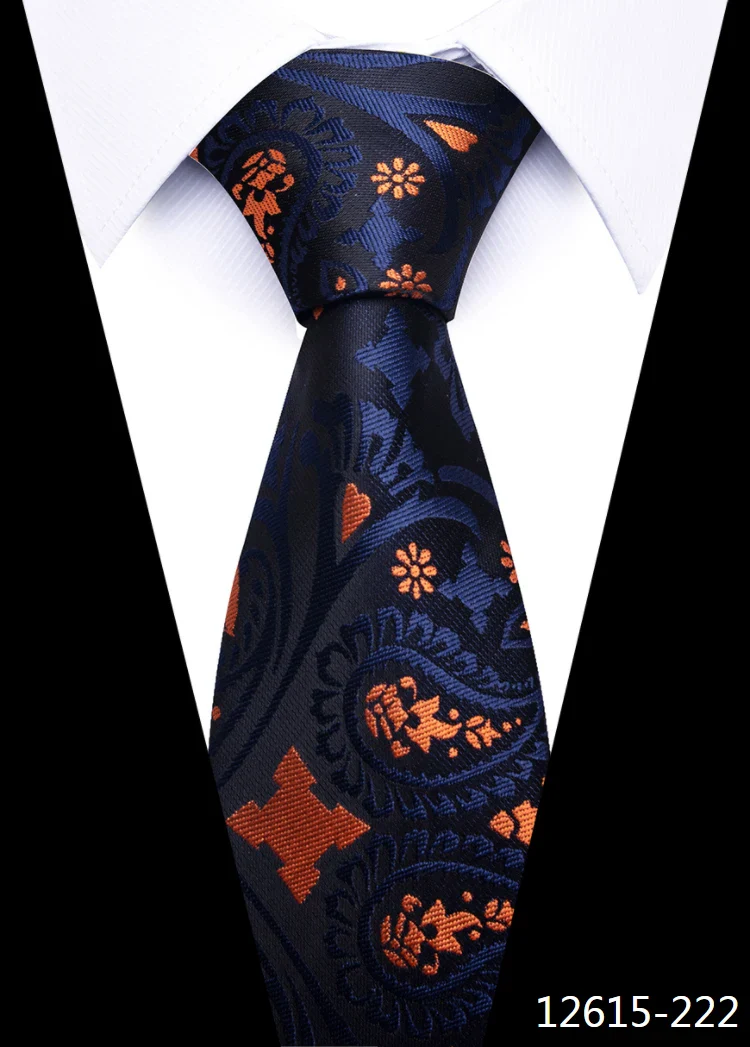 8 cm Tie Men Gravatas Classic Many Color Newest design Silk Necktie Shirt Accessories Striped Sky Blue Man's Office - Image 88