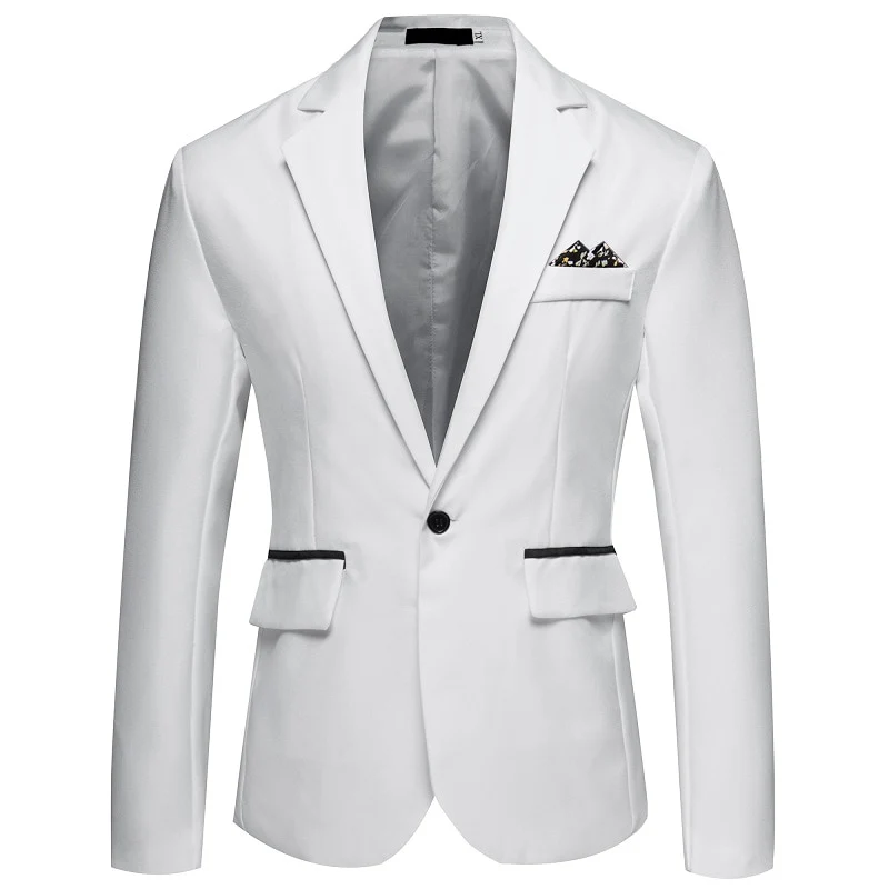 8 Colors ! Men's Suit Business Casual No Iron Single Row Single Button Blazer - Image 11