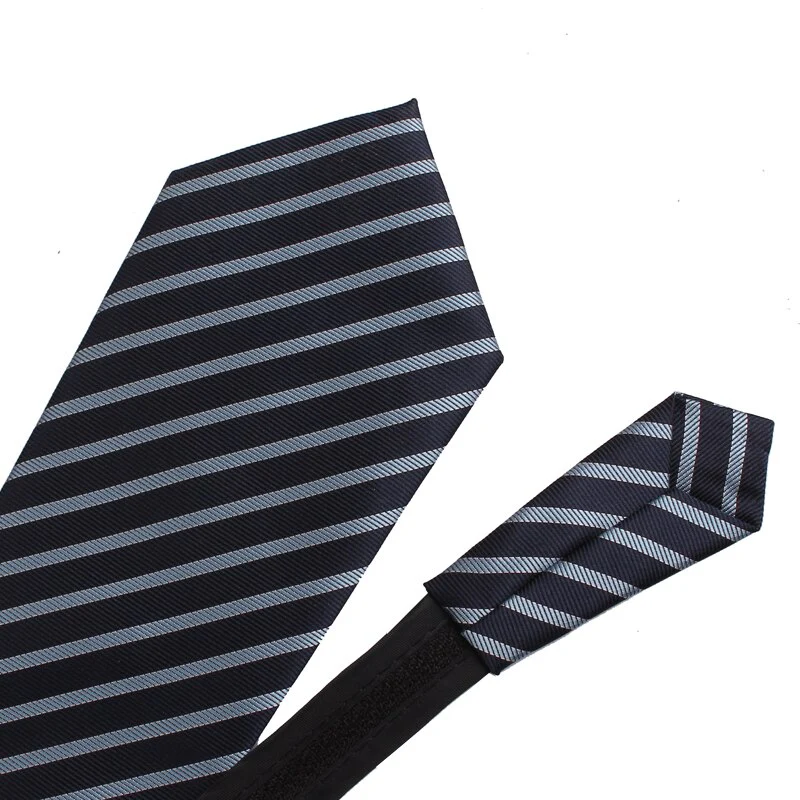 8cm Width Pre-tied Neck Tie Mens Classic Zipper Ties For Men Jacquard Bridegroom Party Necktie - Image 11