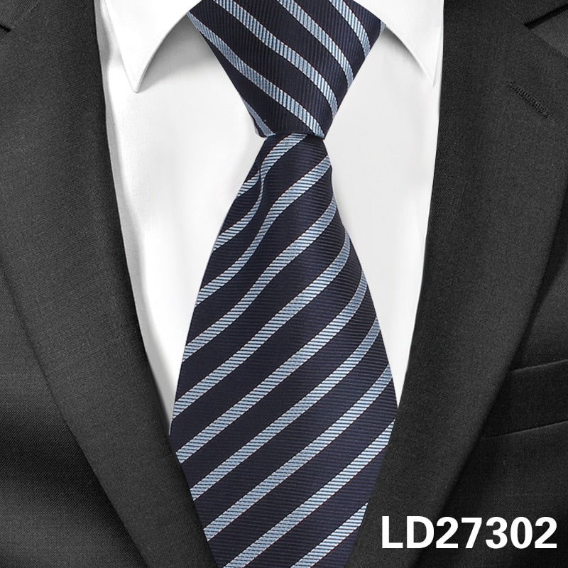8cm Width Pre-tied Neck Tie Mens Classic Zipper Ties For Men Jacquard Bridegroom Party Necktie - Image 3