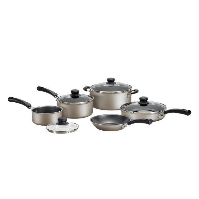 9-Piece Non-Stick Cookware Set, Champagne - Image 2