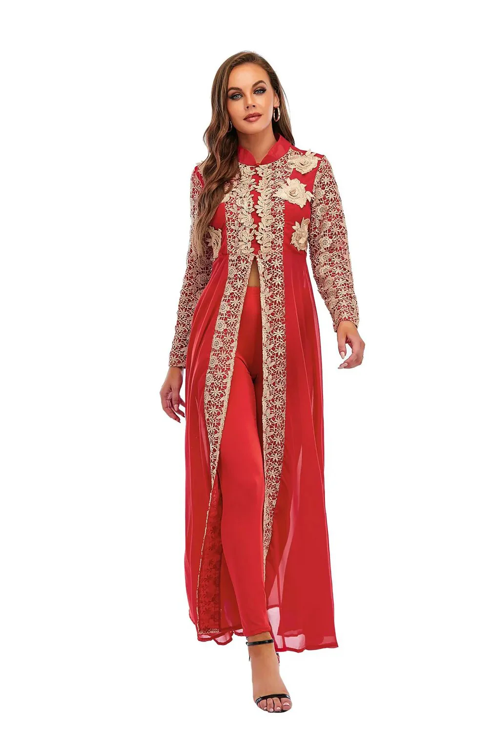 Abaya Dubai Muslim Sets Dress Kaftan Turkish Islamic Clothing Abayas African Dresses For Women Robe Ensemble Femme Musulmane - Image 10