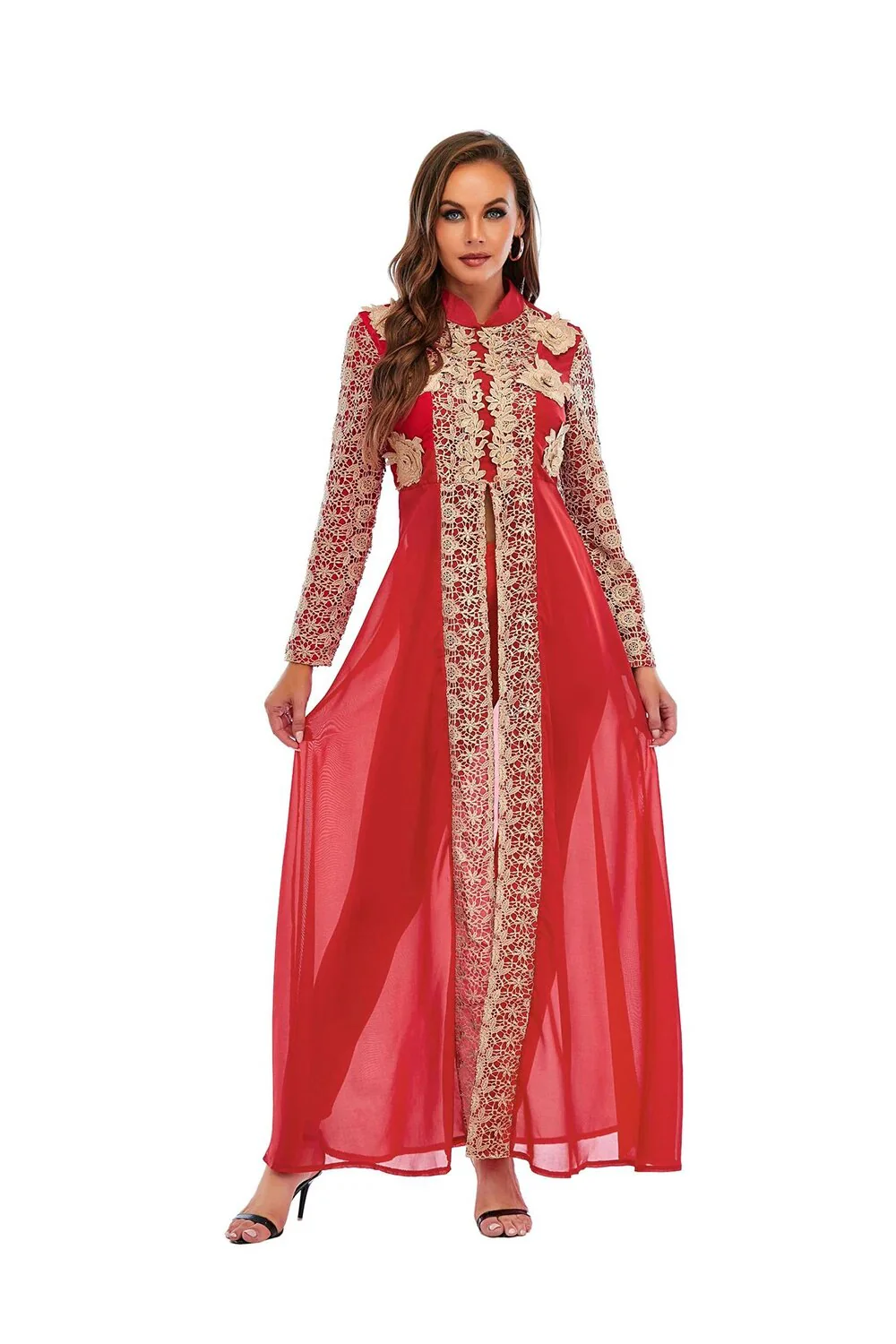 Abaya Dubai Muslim Sets Dress Kaftan Turkish Islamic Clothing Abayas African Dresses For Women Robe Ensemble Femme Musulmane - Image 6
