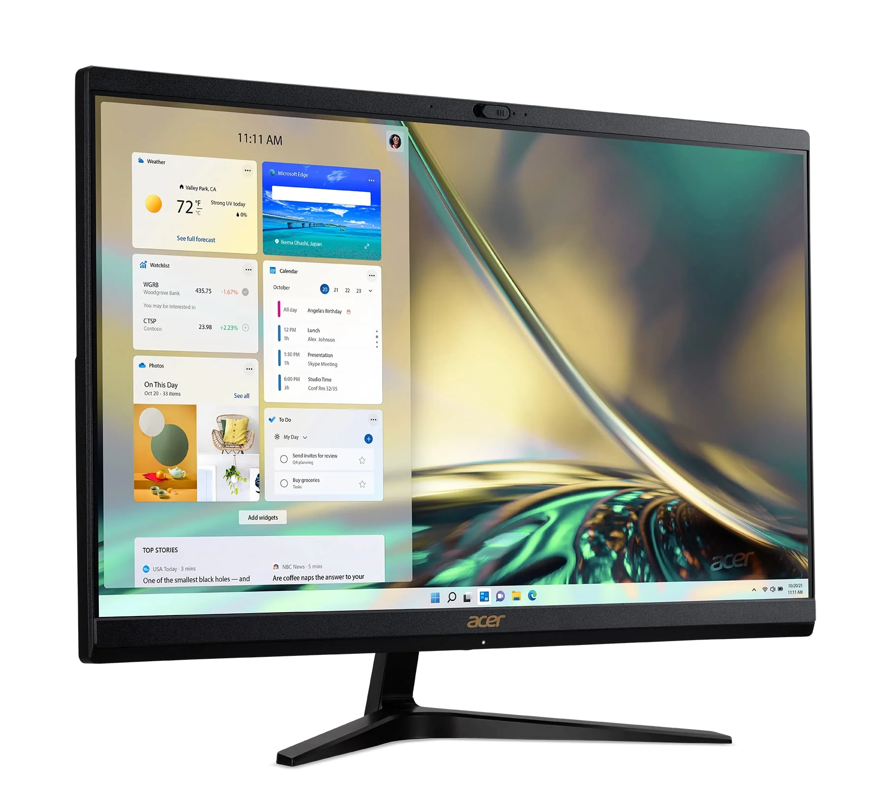 Acer Aspire C24-1700-UA91 AIO Desktop | 23.8" Full HD IPS Display | 12th Gen Intel Core i3-1215U | Intel UHD Graphics | 8GB DDR4 | 512GB NVMe M.2 SSD | Intel Wireless Wi-Fi 6 | Windows 11 Home,Black - Image 7
