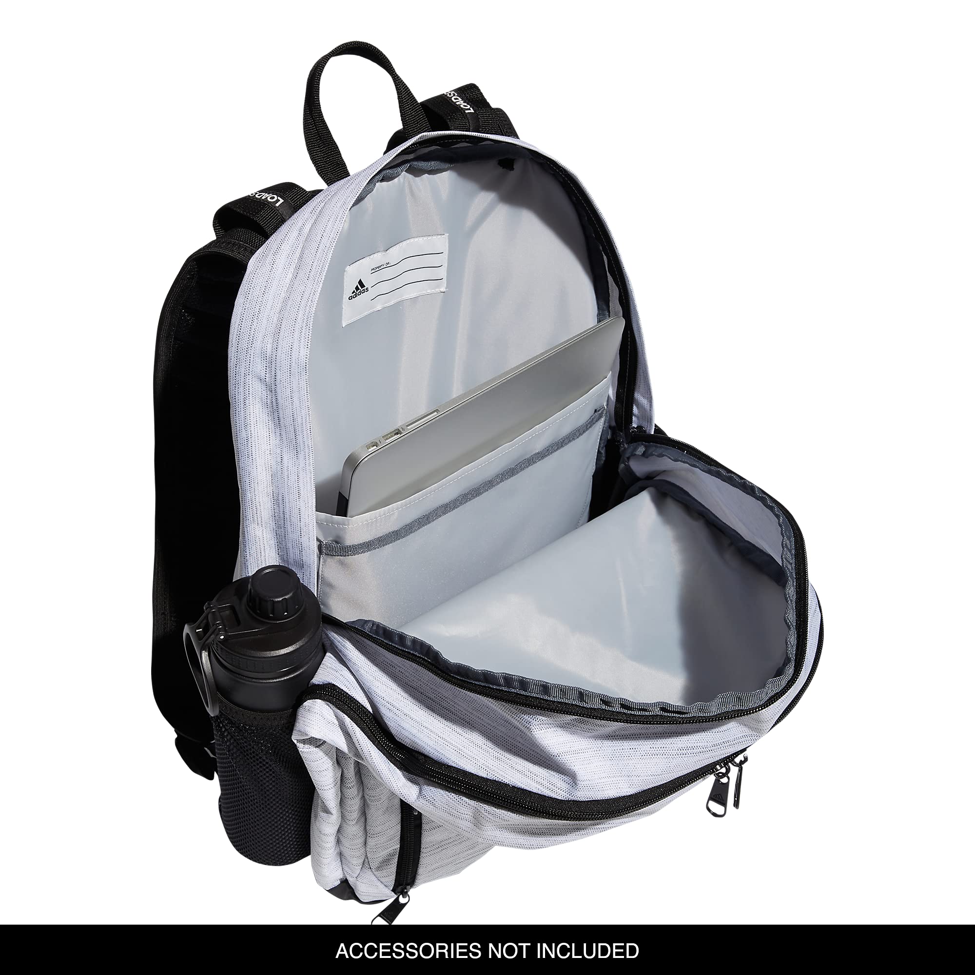 adidas Unisex Prime 6 Backpack, Two Tone White/Black, One Size - Image 5