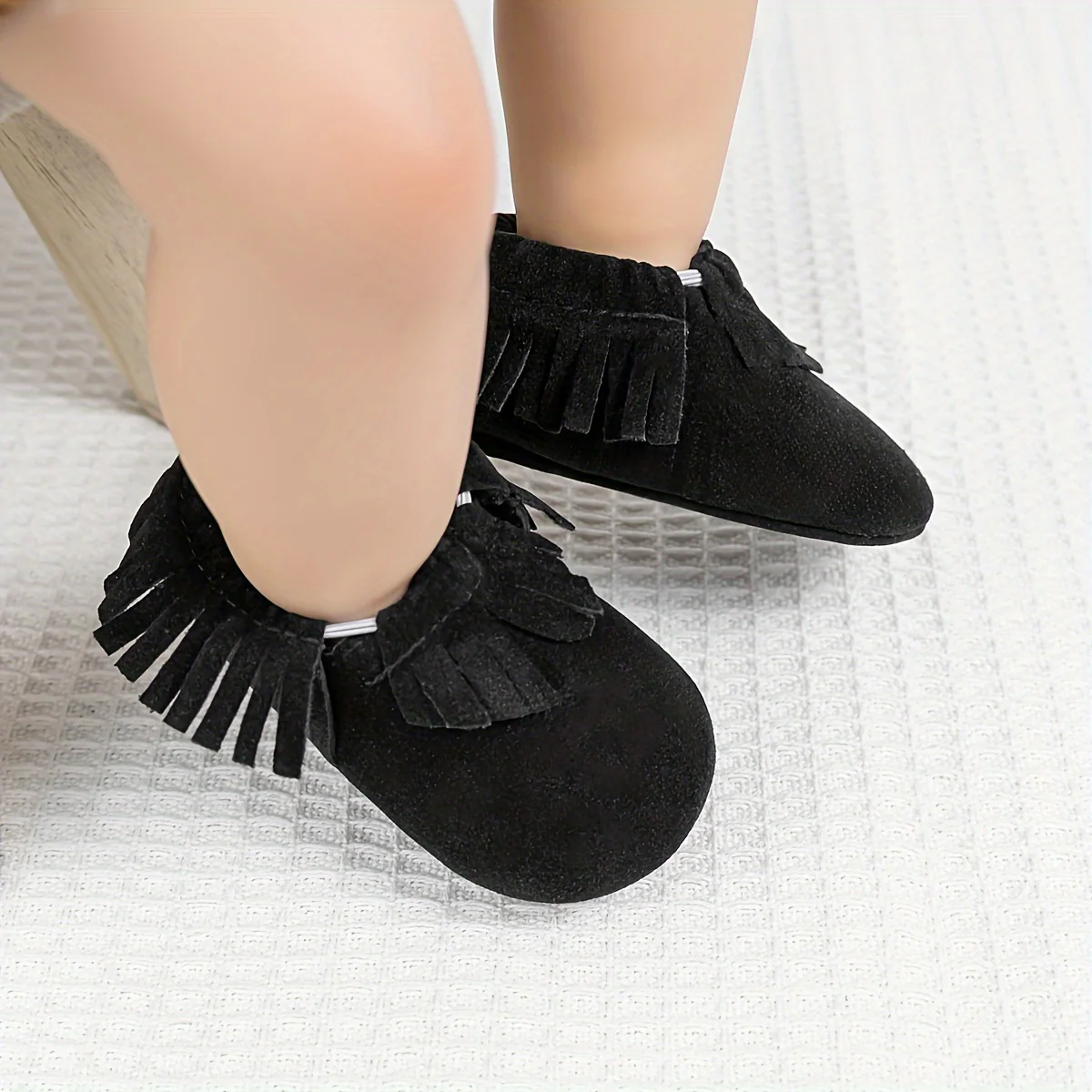 Adorable Tassel Moccasin Shoes for Baby Girls - Soft Sole, Lightweight - Image 2