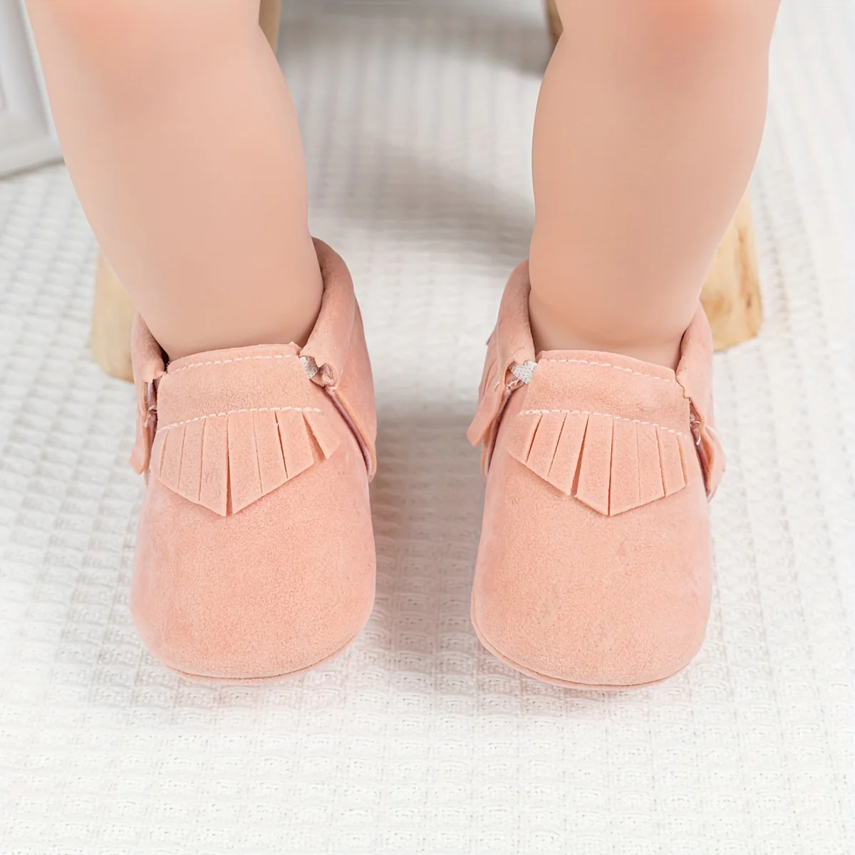 Adorable Tassel Moccasin Shoes for Baby Girls - Soft Sole, Lightweight - Image 3