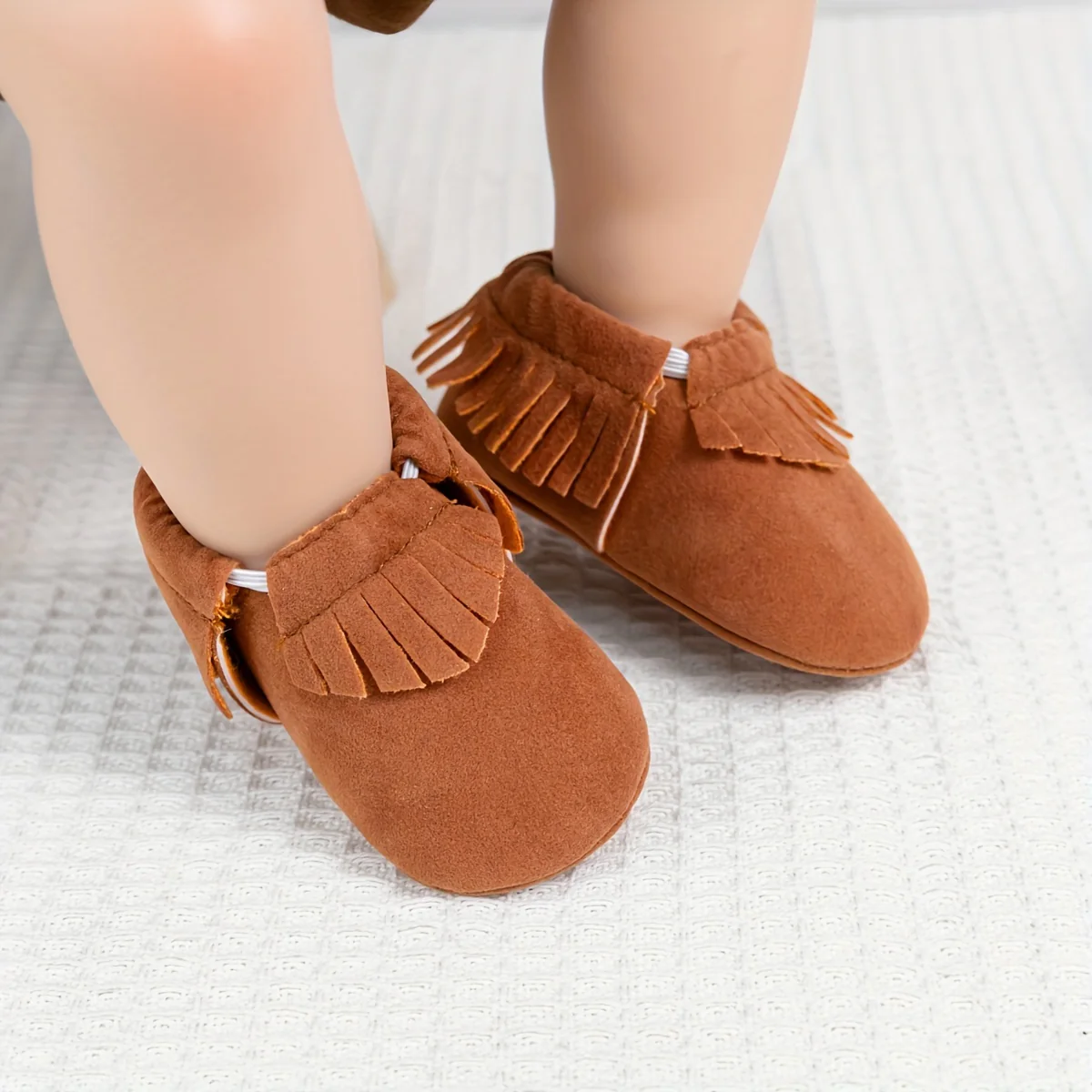 Adorable Tassel Moccasin Shoes for Baby Girls - Soft Sole, Lightweight - Image 4
