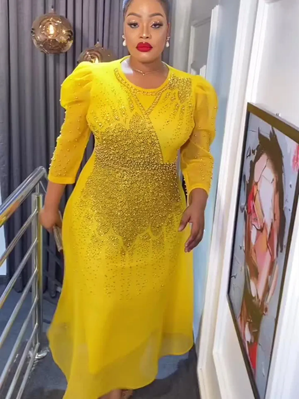 African Dresses for Women Plus Size Africa Clothes Dashiki Ankara Turkey Outfits Gown Elegant Muslim Wedding Party Long Dress - Image 5