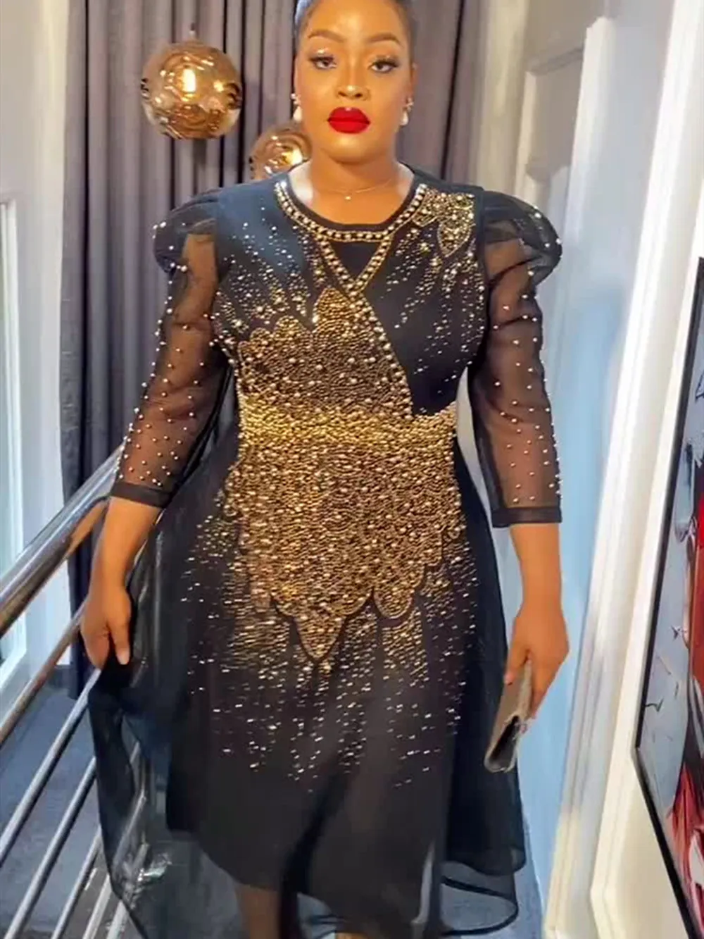 African Dresses for Women Plus Size Africa Clothes Dashiki Ankara Turkey Outfits Gown Elegant Muslim Wedding Party Long Dress - Image 6
