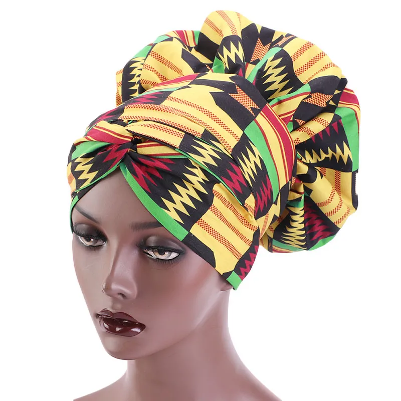 African Print Satin Bonnet With Long Ribbon Wrap Double Layer Headwrap Ankara Pattern Women Hair Cover Large Size Hair Wrap Cap - Image 34