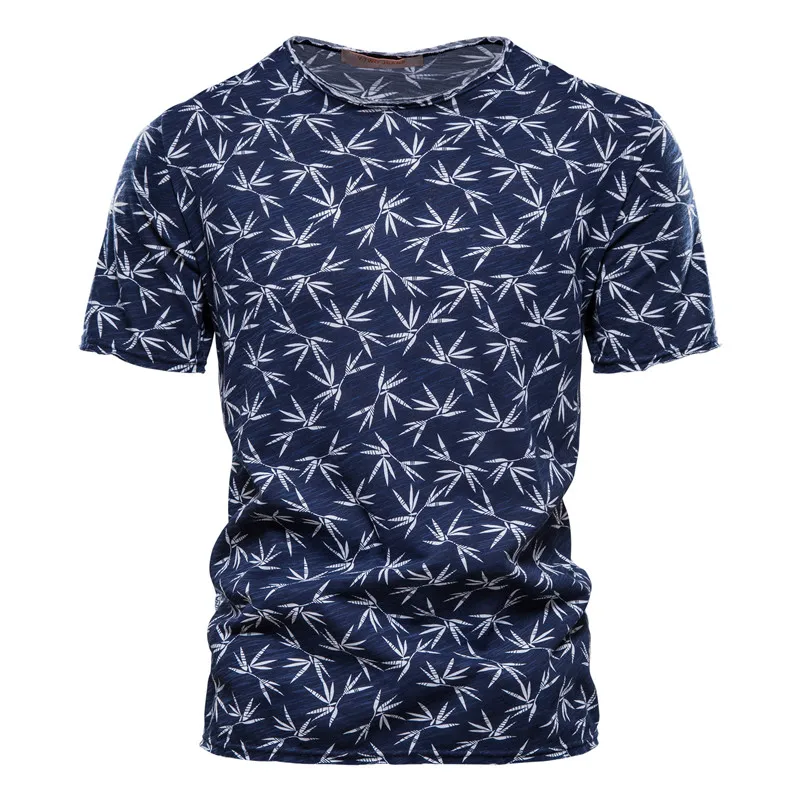 AIOPESON 2021 Hawaii Style 100% Cotton T-Shirt Men O-neck Print Shirt Men Casual Men Clothing Summer High Quality Men's T Shirts - Image 14