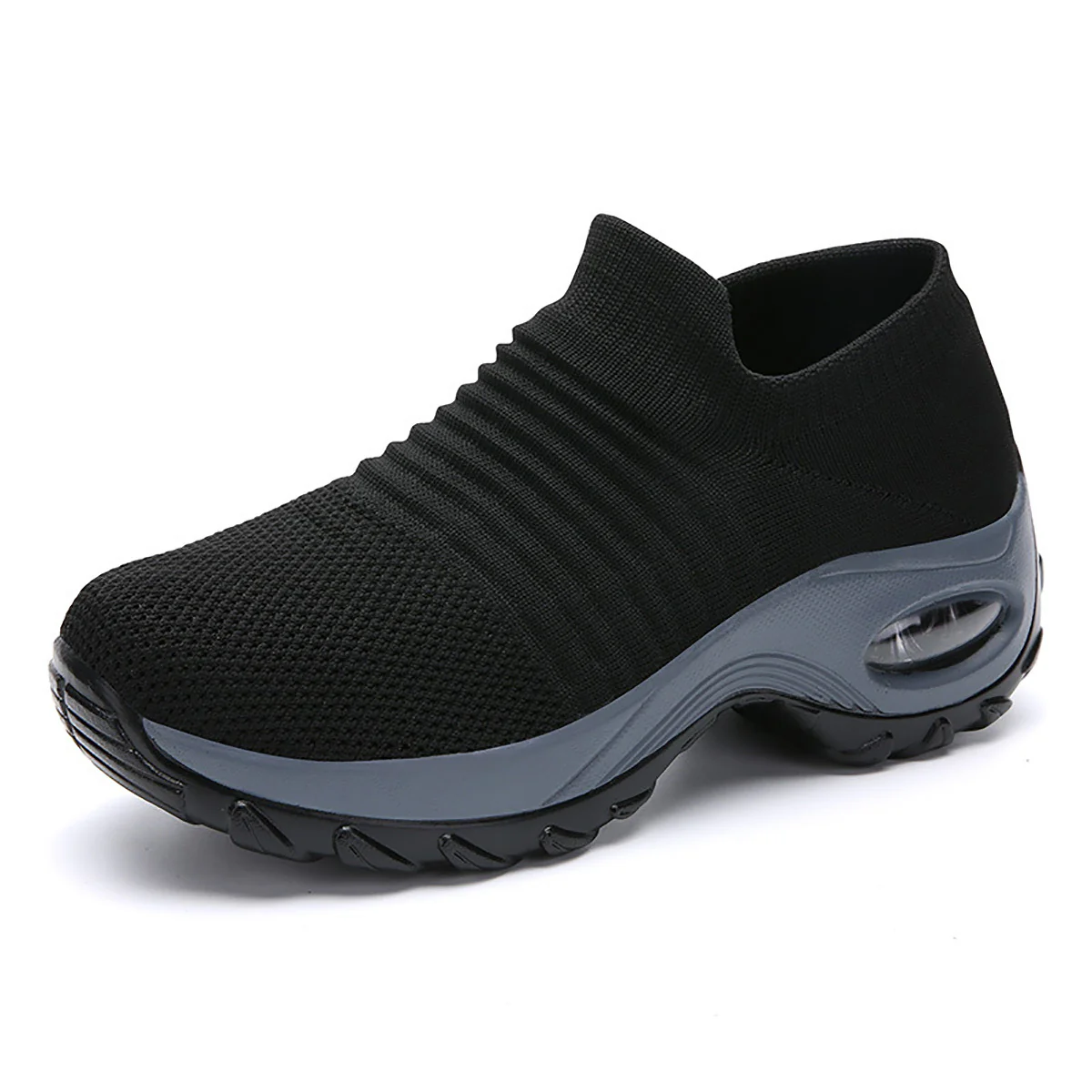 [Air Cushion Sole Sneakers] Lightweight Mesh Women's Air Cushion Sole Chunky Sneakers - Low Top Running Shoes - Women's Footwear - Image 16