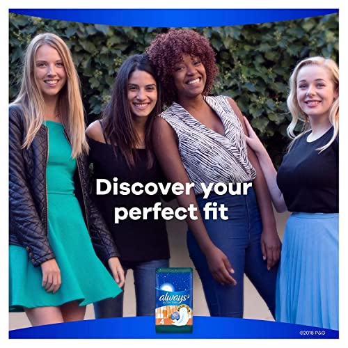 Always Always Ultra Thin Size 4 Overnight Pads with Wings Unscented 80 Ct. - Image 4