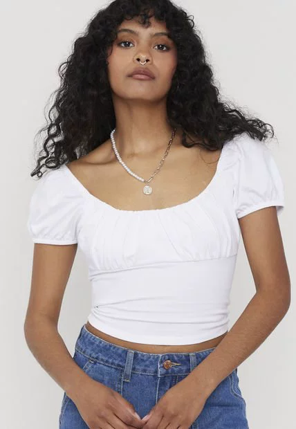 American Pure Color Scoop Tops Short Sleeve - Image 4