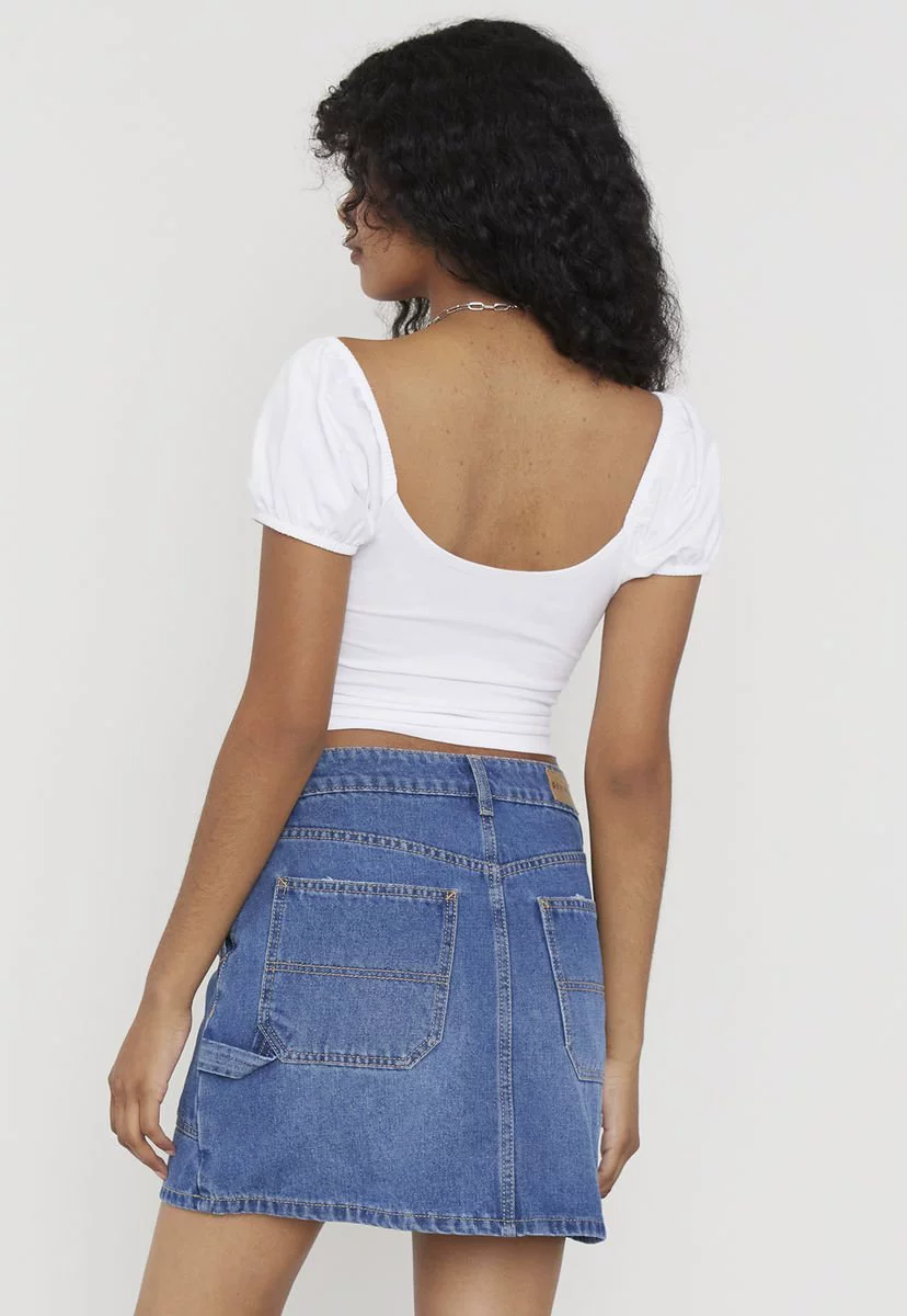 American Pure Color Scoop Tops Short Sleeve - Image 5