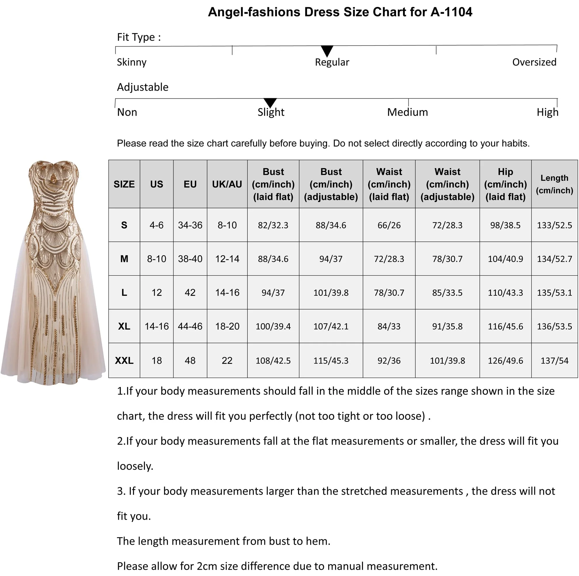 Angel-fashions Women's Champagne Sequin Strapless Sweetheart Mesh Lace up Banquet Dress X-Large - Image 5