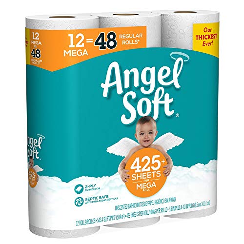 Angel Soft, Toilet Paper, 12 Mega Rolls, 12 Rolls - Image 10
