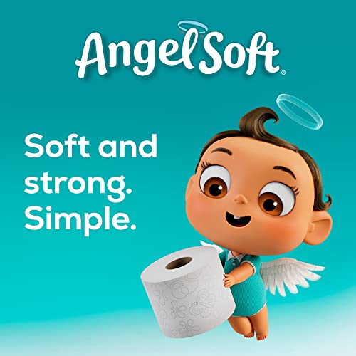 Angel Soft Toilet Paper, 24 Mega Rolls= 96 Regular Rolls White - Image 2
