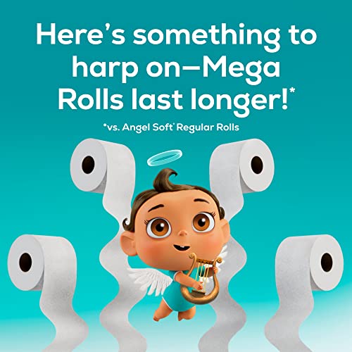 Angel Soft Toilet Paper, 24 Mega Rolls= 96 Regular Rolls White - Image 5