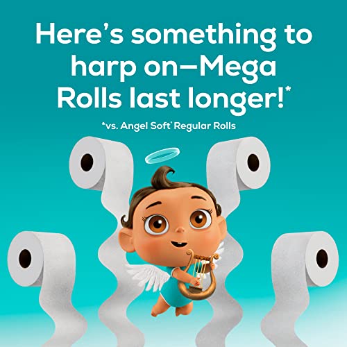 Angel Soft Toilet Paper, 48 Mega Rolls with Lavender Scented Tube - Image 5