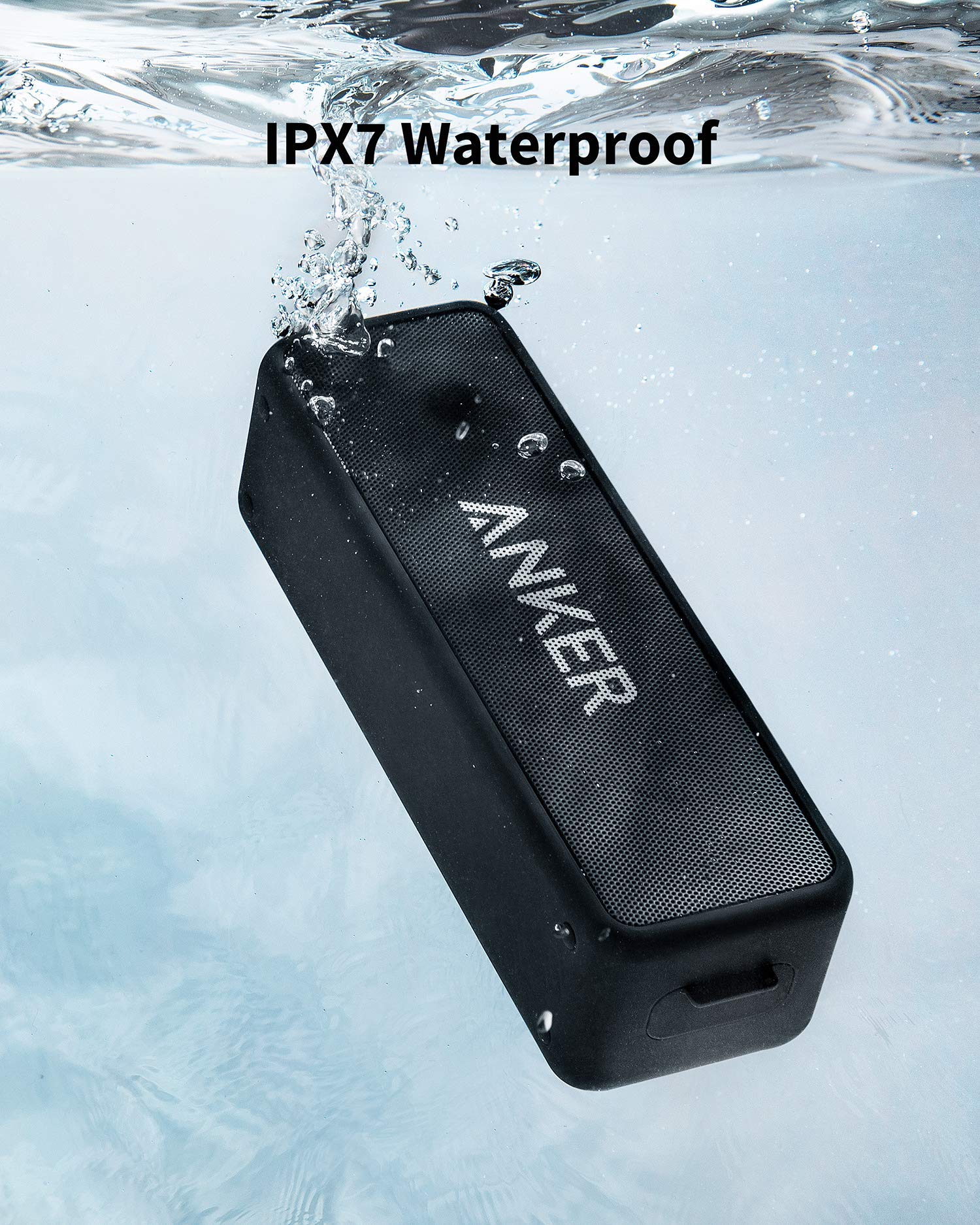 Anker Soundcore 2 Portable Bluetooth Speaker with 12W Stereo Sound, Bluetooth 5, Bassup, IPX7 Waterproof, 24-Hour Playtime, Wireless Stereo Pairing, Speaker for Home, Outdoors, Travel - Image 4