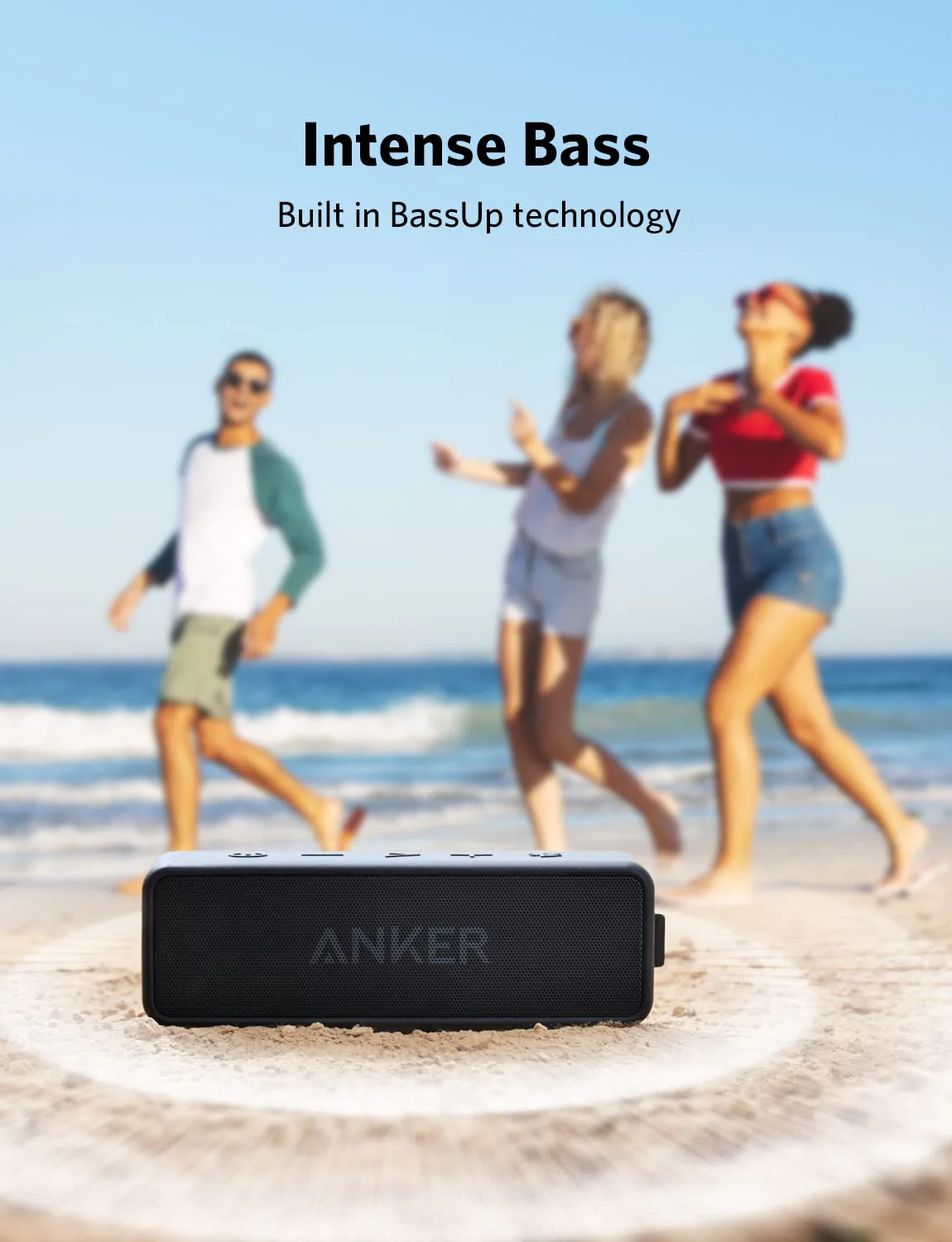 Anker Soundcore 2 Portable Bluetooth Speaker with 12W Stereo Sound, Bluetooth 5, Bassup, IPX7 Waterproof, 24-Hour Playtime, Wireless Stereo Pairing, Speaker for Home, Outdoors, Travel - Image 6