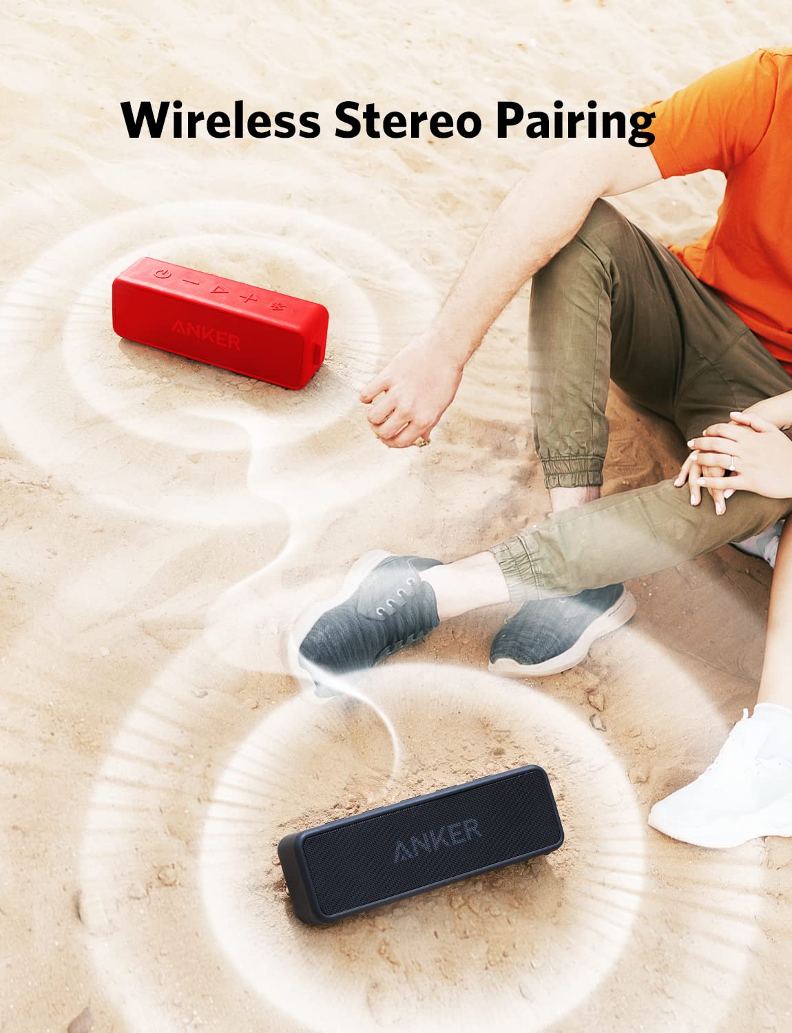 Anker Soundcore 2 Portable Bluetooth Speaker with 12W Stereo Sound, Bluetooth 5, Bassup, IPX7 Waterproof, 24-Hour Playtime, Wireless Stereo Pairing, Speaker for Home, Outdoors, Travel - Image 7