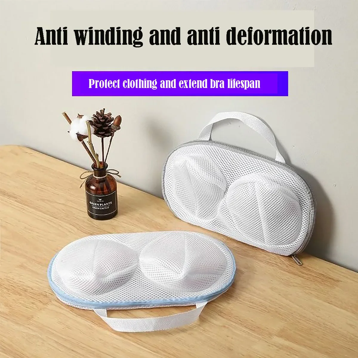 Anti-deformation Bra Mesh Bag Machine-wash Special Polyester Bra Mesh Bags Laundry Brassiere Bag Cleaning Underwear Sports Bra - Image 4