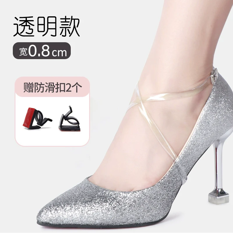 Anti-Drop Handy Gadget Lace-up Invisible High Heels - Image 11