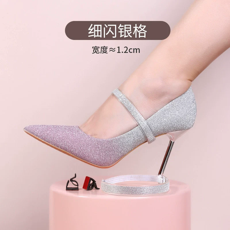Anti-Drop Handy Gadget Lace-up Invisible High Heels - Image 16