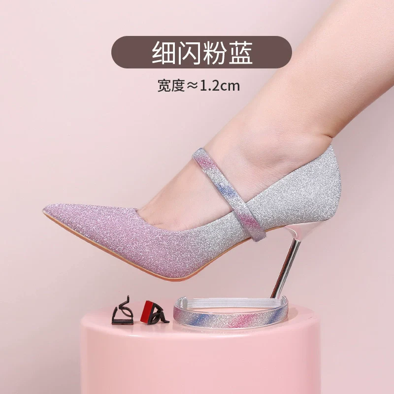 Anti-Drop Handy Gadget Lace-up Invisible High Heels - Image 21