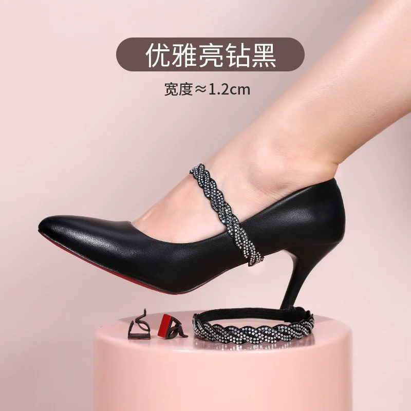 Anti-Drop Handy Gadget Lace-up Invisible High Heels - Image 23