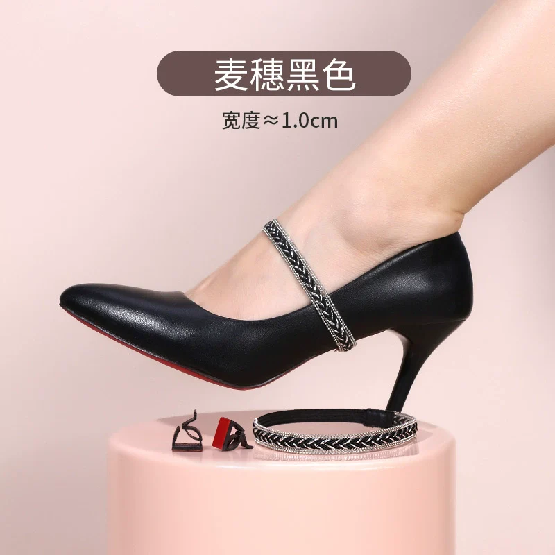 Anti-Drop Handy Gadget Lace-up Invisible High Heels - Image 26