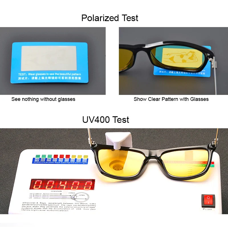 AOWEAR HD Night Vision Glasses Men Aluminium Yellow Lens Sunglasses Men Polarized Night Safe Driving Goggles Oculos Gafas De Sol - Image 10