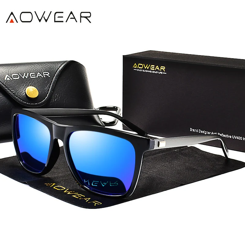 AOWEAR HD Night Vision Glasses Men Aluminium Yellow Lens Sunglasses Men Polarized Night Safe Driving Goggles Oculos Gafas De Sol - Image 5