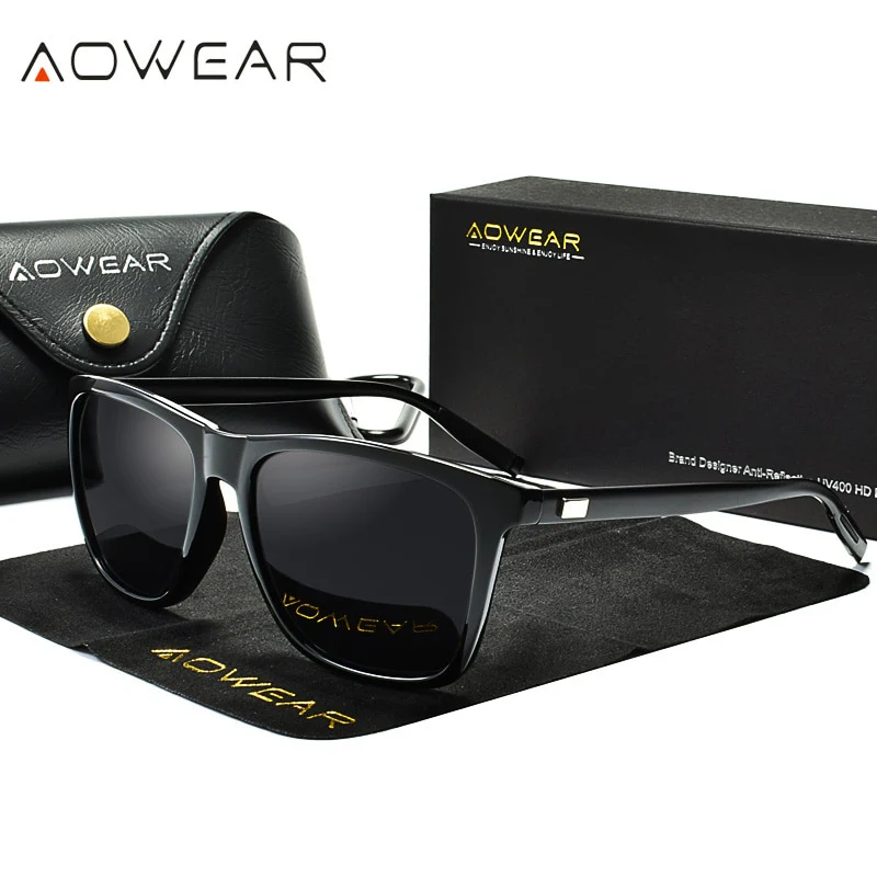 AOWEAR HD Night Vision Glasses Men Aluminium Yellow Lens Sunglasses Men Polarized Night Safe Driving Goggles Oculos Gafas De Sol - Image 7