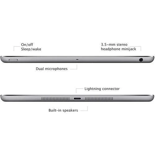 Apple iPad Air 16GB WiFi Tablet - Space Gray (Refurbished) - Image 2