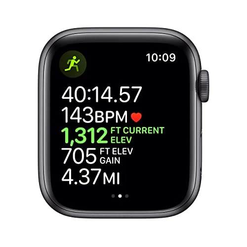 Apple Watch Series 5 (GPS + Cellular, 44MM) - Space Gray Aluminum Case with Black Sport Band (Refurbished) - Image 4