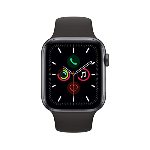 Apple Watch Series 5 (GPS + Cellular, 44MM) - Space Gray Aluminum Case with Black Sport Band (Refurbished) - Image 6