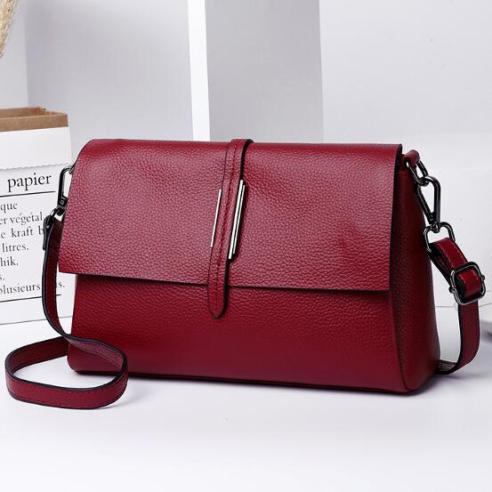 Arliwwi-Bolsos de Mensajero de piel de vaca auténtica para mujer, bolsos de hombro funcionales de cuero de vaca genuino suave, nuevo diseñador - Image 3