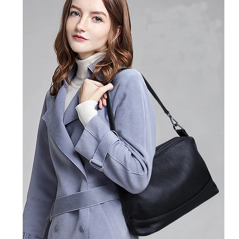 Arliwwi Genuine Leather Shoulder Bag Women's Luxury Handbags - Image 9